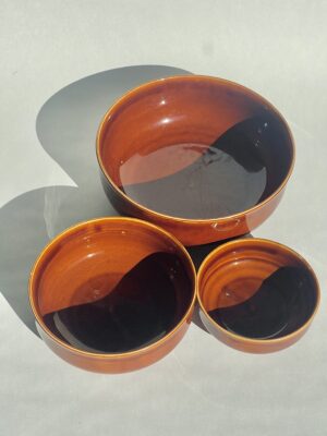 Vintage GDR Nesting Bowl Set by Colditz