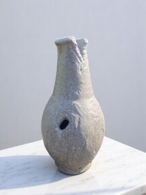 Stoneware Vessel with Perforated Form
